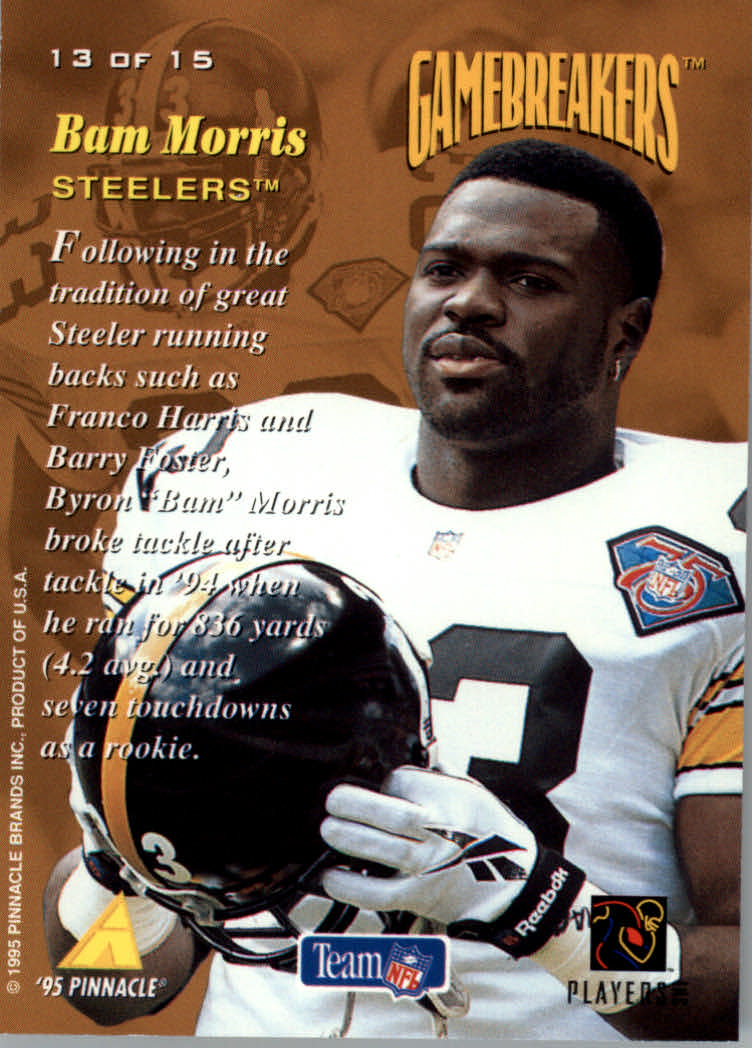 1995 Pinnacle Football "Gamebreakers" Insert Cards - Picture 15 of 19