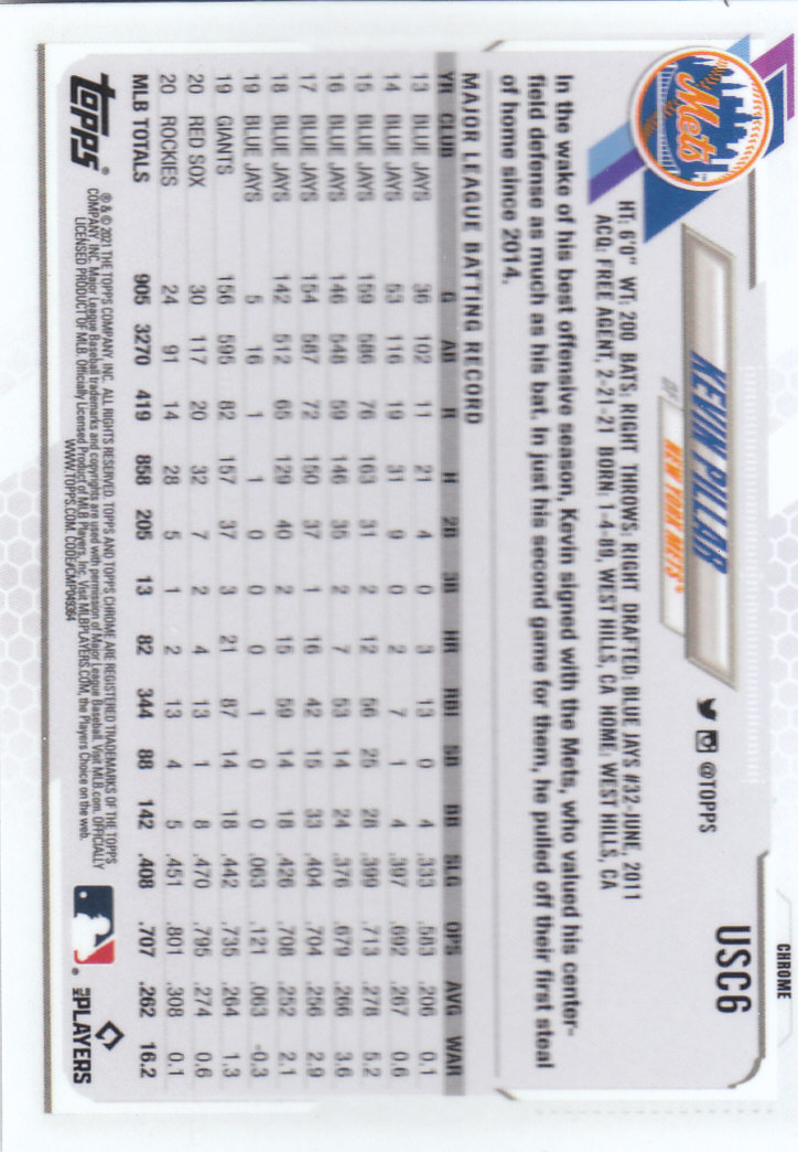 2021 Topps Chrome Update Baseball "Main Set" Cards #USC1 to #USC100V - Picture 7 of 153