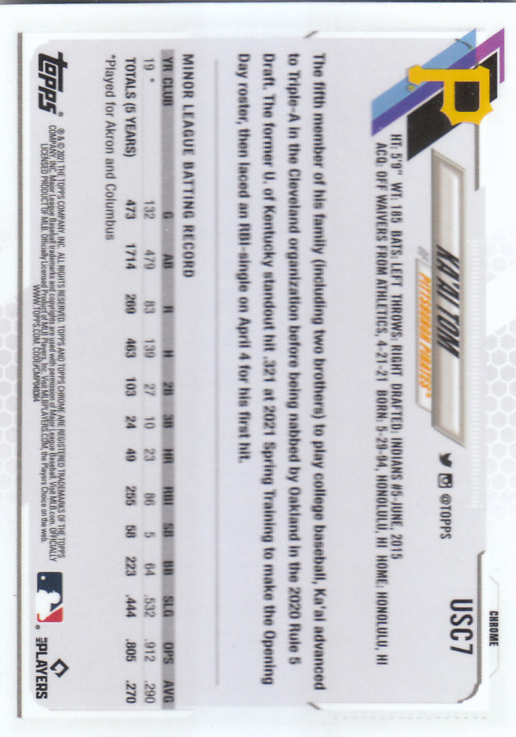 2021 Topps Chrome Update Baseball "Main Set" Cards #USC1 to #USC100V - Picture 9 of 153