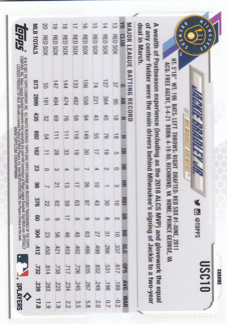 2021 Topps Chrome Update Baseball "Main Set" Cards #USC1 to #USC100V - Picture 15 of 153