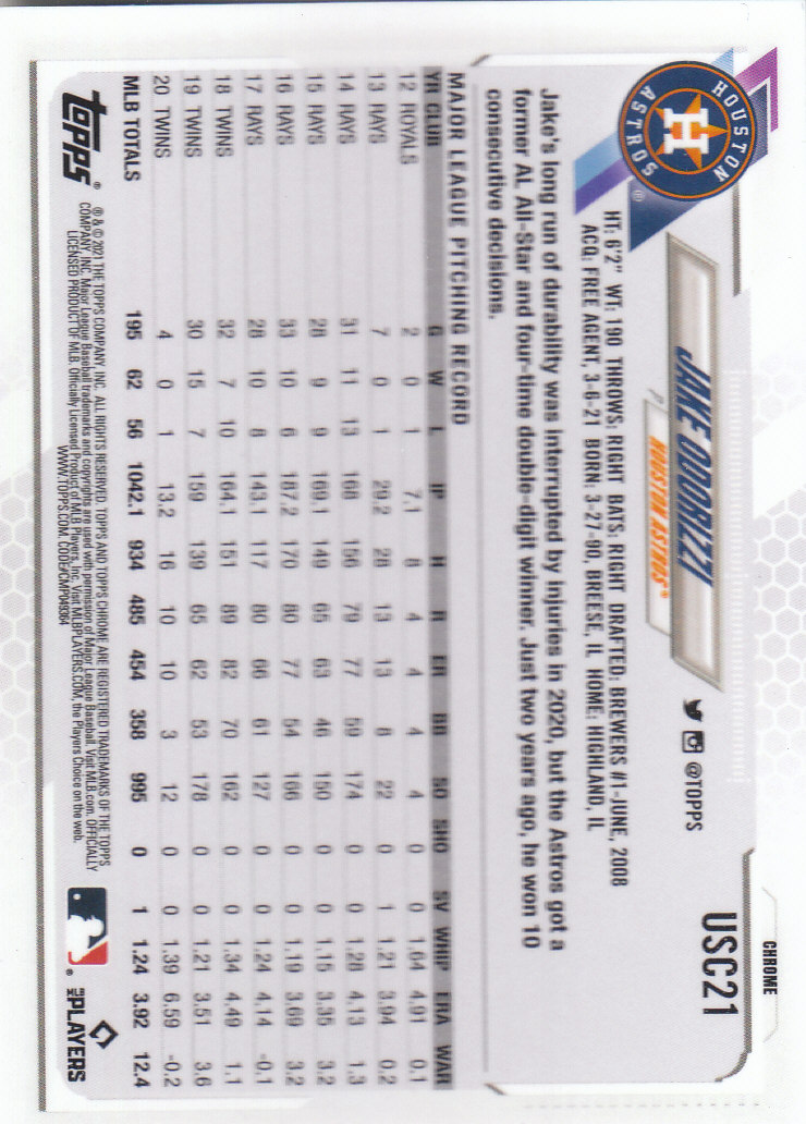 2021 Topps Chrome Update Baseball "Main Set" Cards #USC1 to #USC100V - Picture 25 of 153