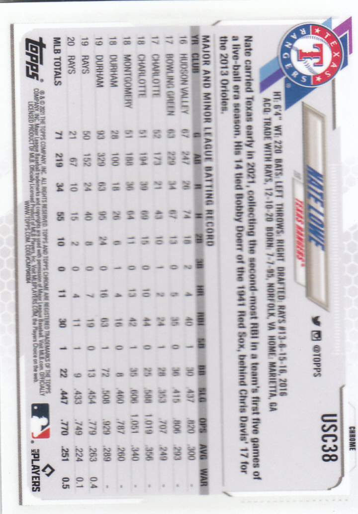 2021 Topps Chrome Update Baseball "Main Set" Cards #USC1 to #USC100V - Picture 49 of 153