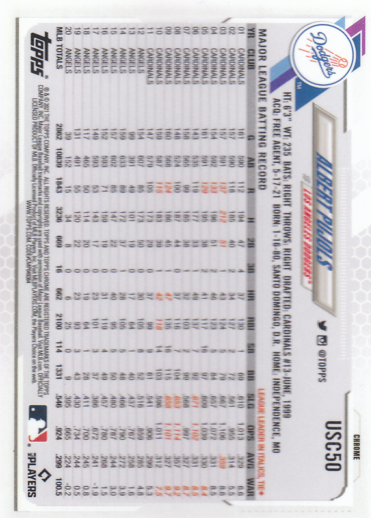 2021 Topps Chrome Update Baseball "Main Set" Cards #USC1 to #USC100V - Picture 69 of 153