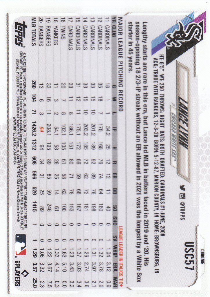 2021 Topps Chrome Update Baseball "Main Set" Cards #USC1 to #USC100V - Picture 79 of 153
