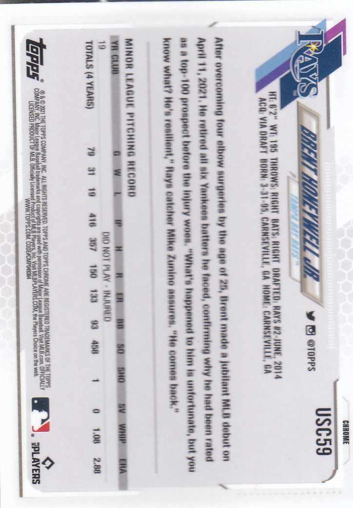2021 Topps Chrome Update Baseball "Main Set" Cards #USC1 to #USC100V - Picture 83 of 153