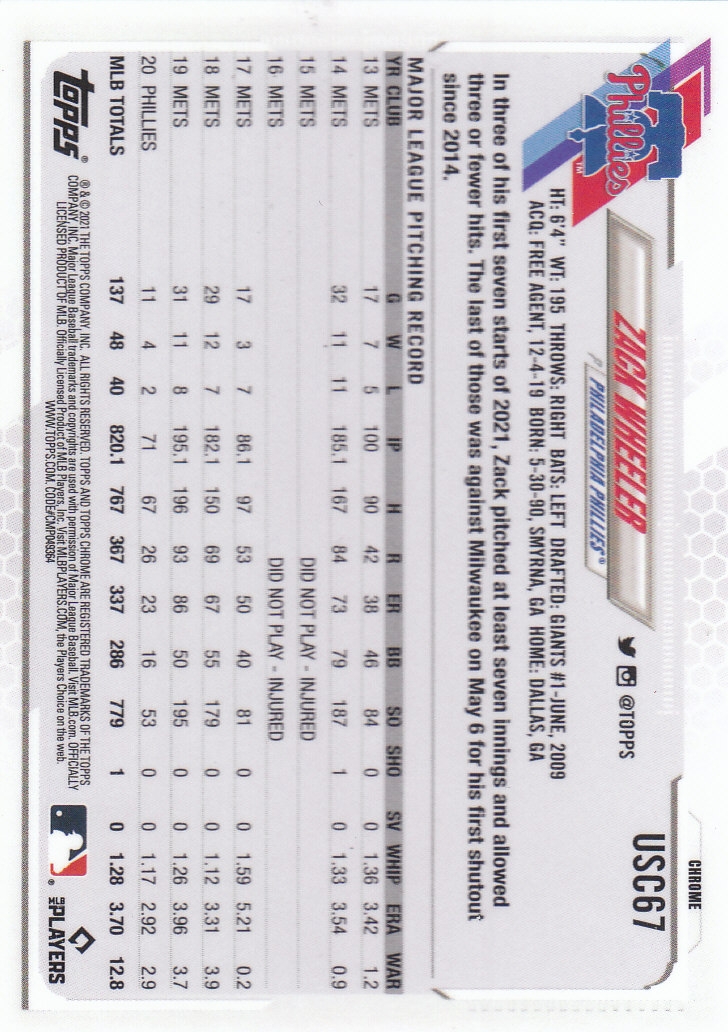 2021 Topps Chrome Update Baseball "Main Set" Cards #USC1 to #USC100V - Picture 97 of 153