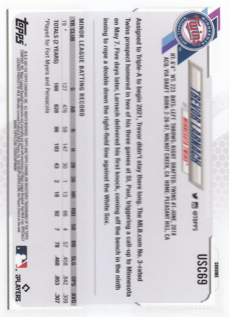 2021 Topps Chrome Update Baseball "Main Set" Cards #USC1 to #USC100V - Picture 101 of 153