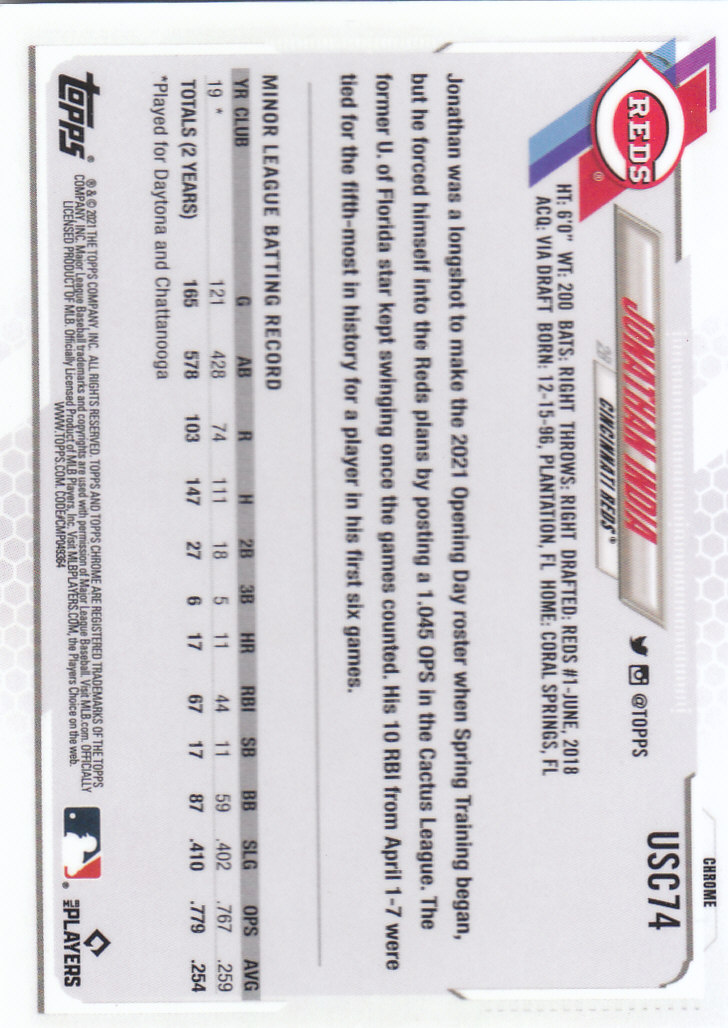 2021 Topps Chrome Update Baseball "Main Set" Cards #USC1 to #USC100V - Picture 111 of 153