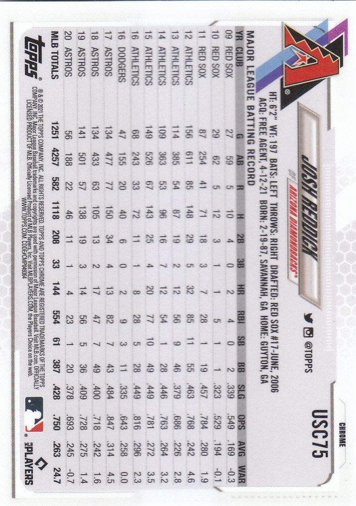 2021 Topps Chrome Update Baseball "Main Set" Cards #USC1 to #USC100V - Picture 113 of 153