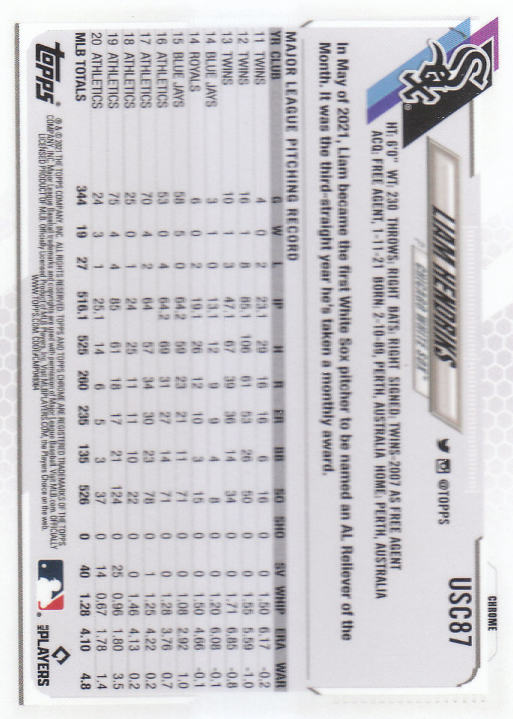 2021 Topps Chrome Update Baseball "Main Set" Cards #USC1 to #USC100V - Picture 135 of 153