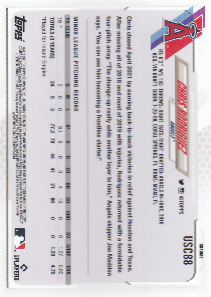 2021 Topps Chrome Update Baseball "Main Set" Cards #USC1 to #USC100V - Picture 137 of 153