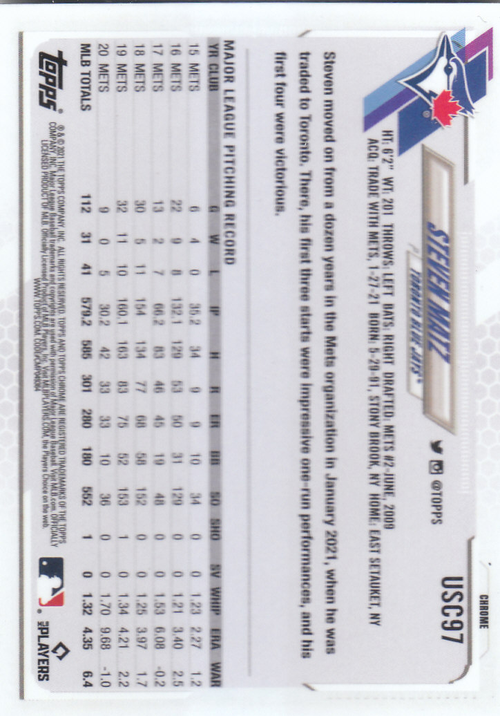 2021 Topps Chrome Update Baseball "Main Set" Cards #USC1 to #USC100V - Picture 151 of 153