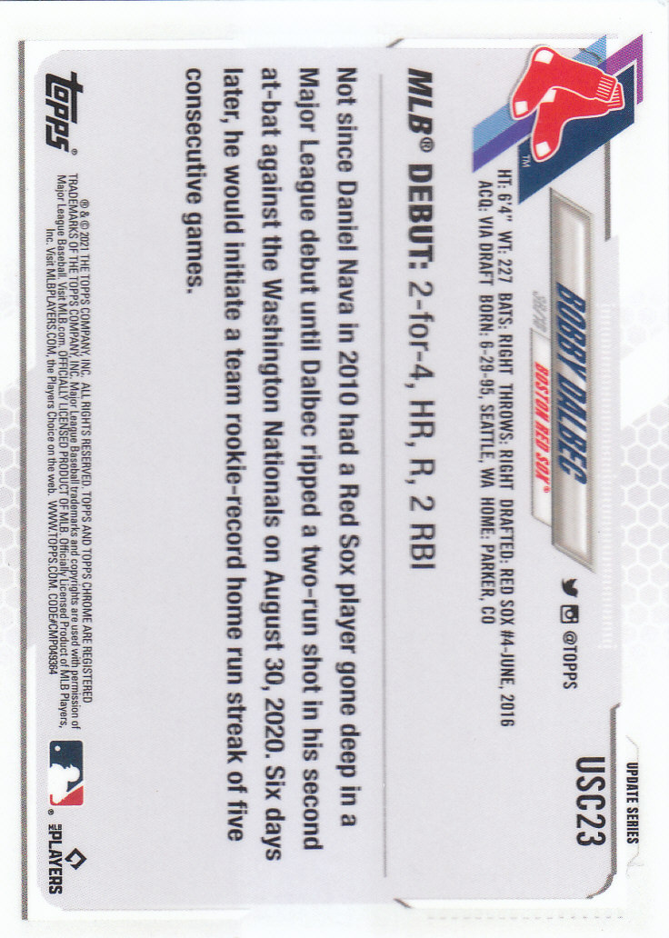 2021 Topps Chrome Update Baseball "Main Set" Cards #USC1 to #USC100V - Picture 29 of 153