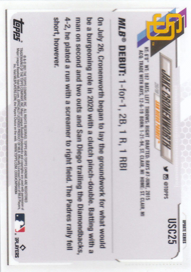 2021 Topps Chrome Update Baseball "Main Set" Cards #USC1 to #USC100V - Picture 33 of 153