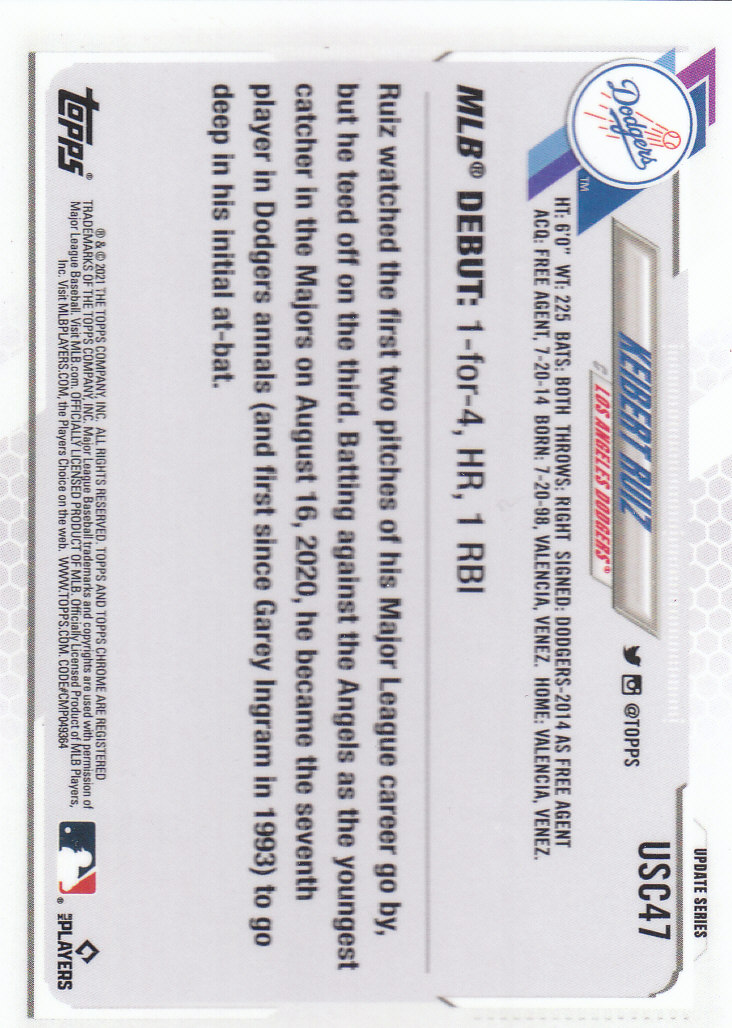 2021 Topps Chrome Update Baseball "Main Set" Cards #USC1 to #USC100V - Picture 63 of 153