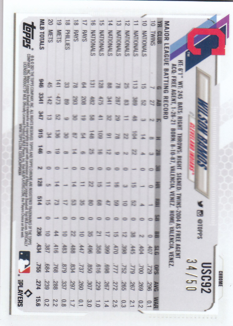 2021 Topps Chrome Update Baseball "Refractors" Parallel Cards - Picture 3 of 97