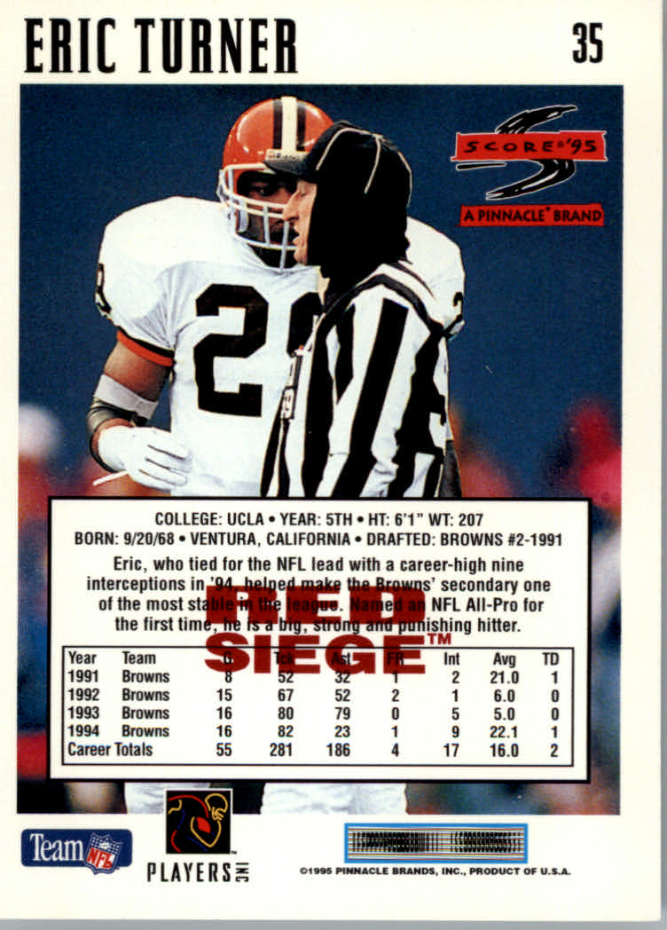 Tarjetas paralelas 1995 Score Football "Red Siege Artist's Proofs" - Imagen 7 de 29