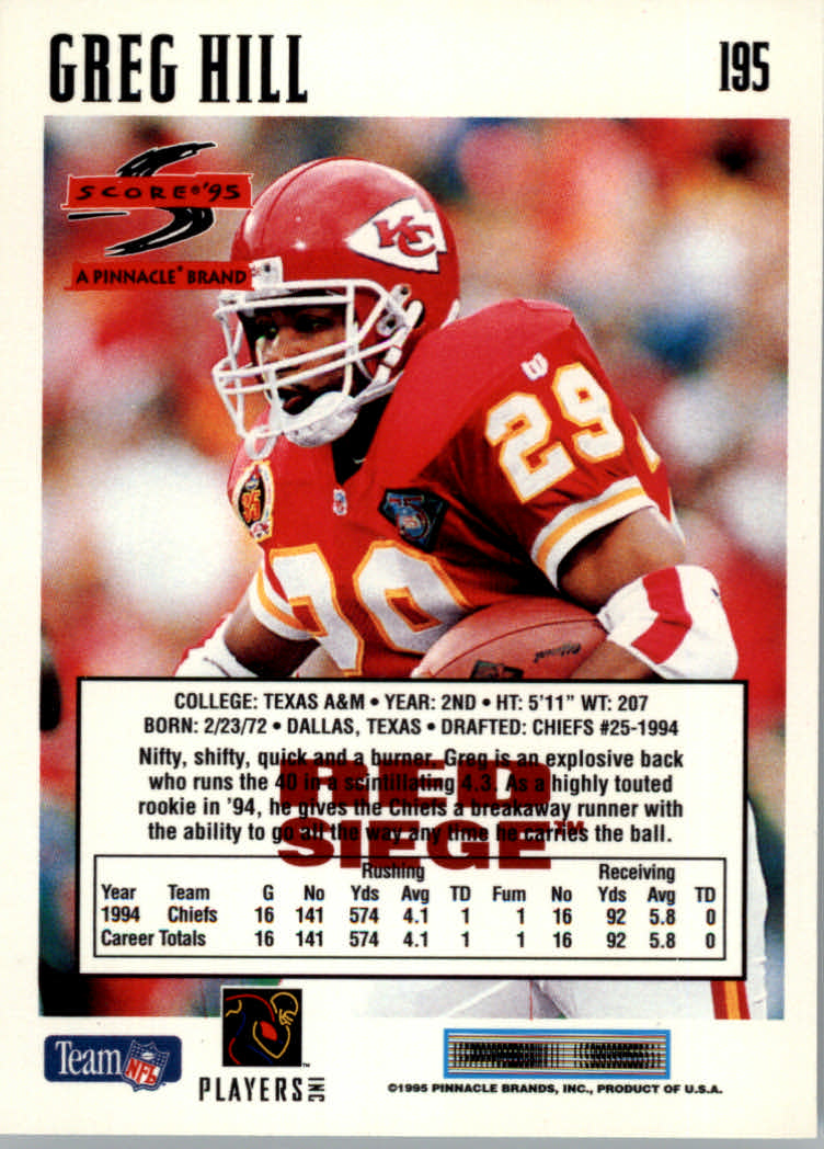 Tarjetas paralelas 1995 Score Football "Red Siege Artist's Proofs" - Imagen 23 de 29