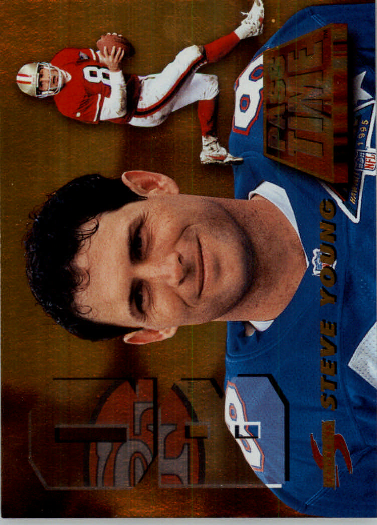 1995 Score Football "Pass Time" Insert Cards - Bild 2 von 9
