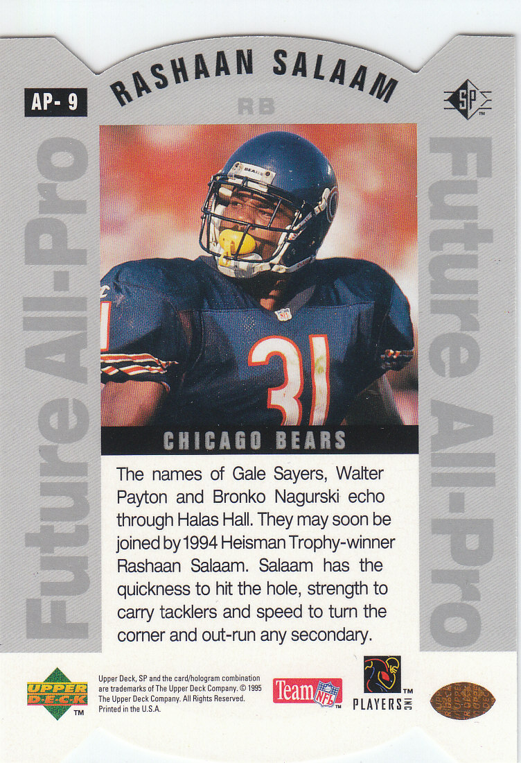 1995 SP (Upper Deck) fútbol americano "All-Pros"" tarjetas de inserción e inserción paralela - Imagen 15 de 35