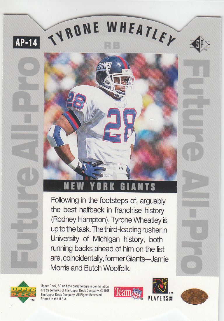 1995 SP (Upper Deck) fútbol americano "All-Pros"" tarjetas de inserción e inserción paralela - Imagen 24 de 35