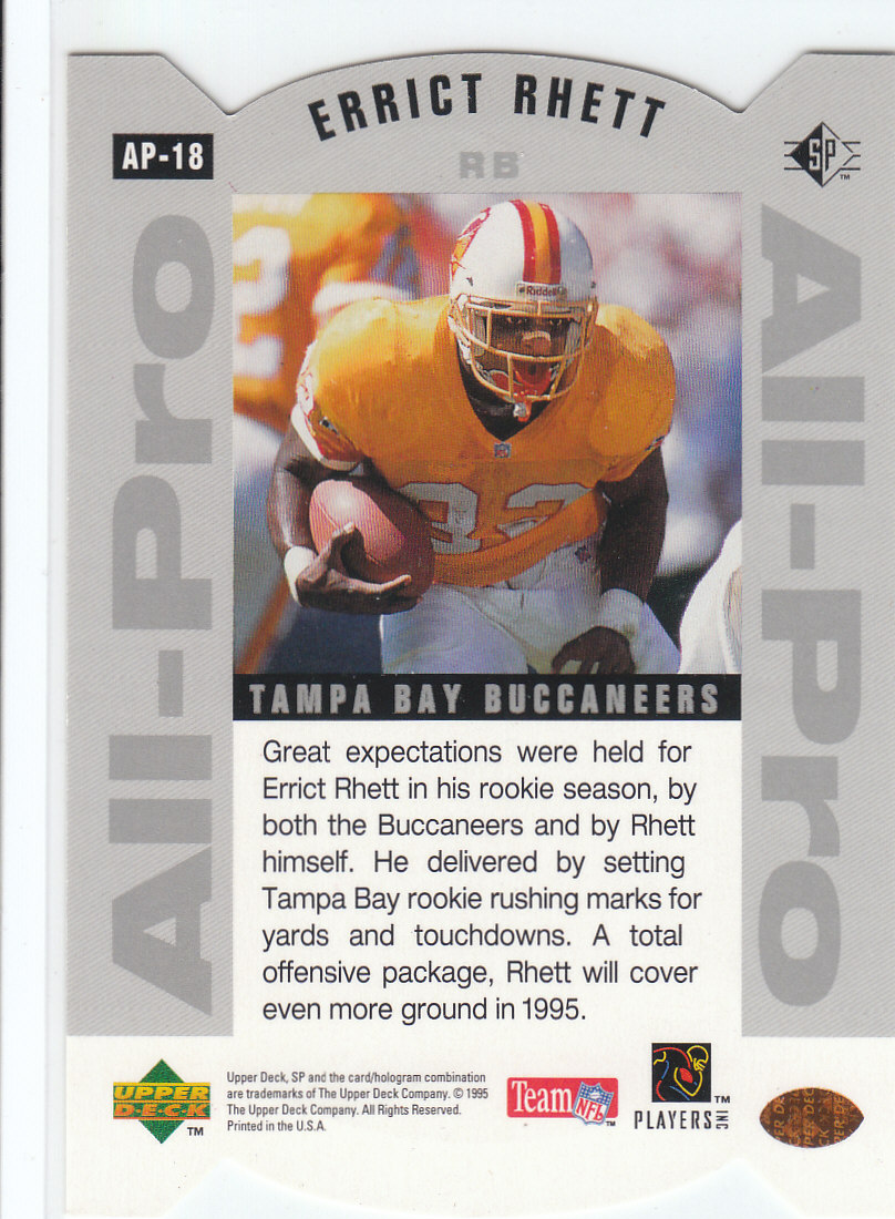 1995 SP (Upper Deck) fútbol americano "All-Pros"" tarjetas de inserción e inserción paralela - Imagen 31 de 35