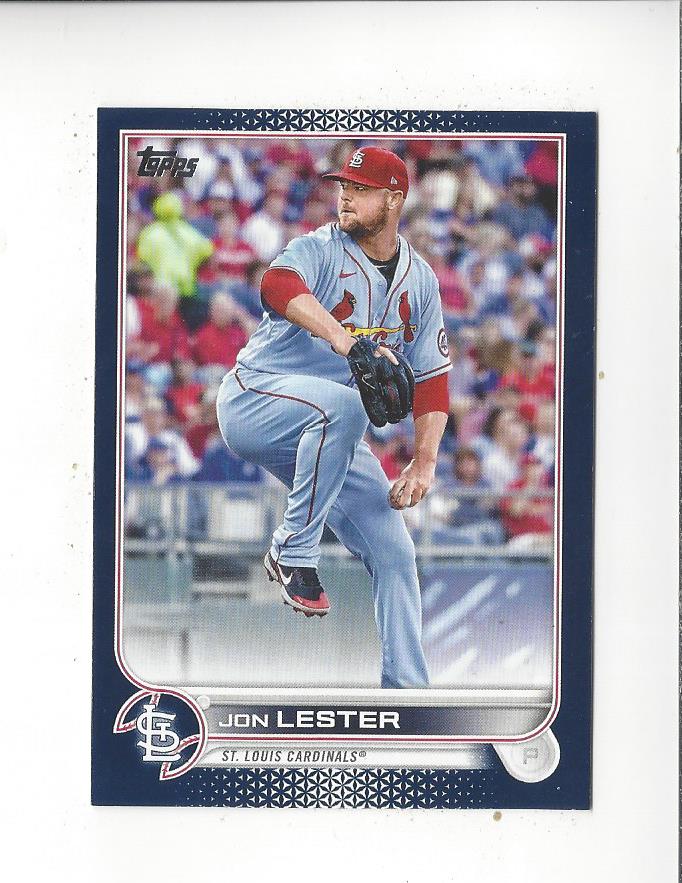 Jon Lester Southpaw Calls It A Career.. Topps Now 2022 Blue Parallel Card  #os-53