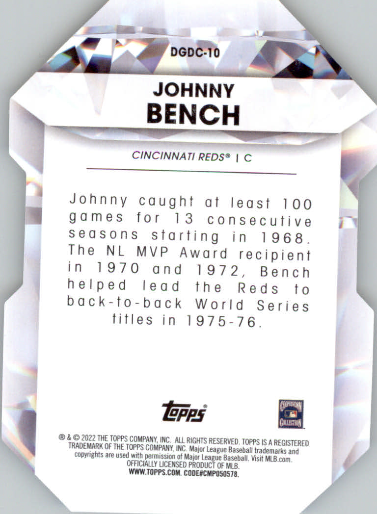 Tarjetas insertadas 2022 Topps de béisbol "Diamond Greats Die Cuts" - Imagen 11 de 19