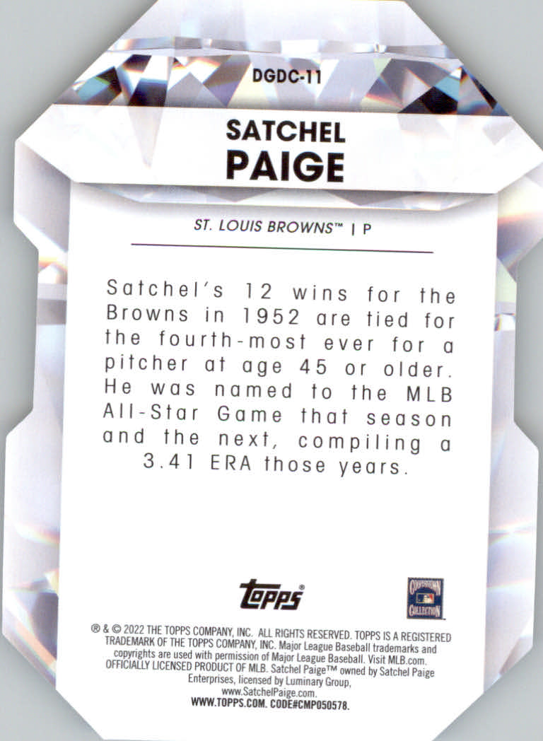 Tarjetas insertadas 2022 Topps de béisbol "Diamond Greats Die Cuts" - Imagen 13 de 19