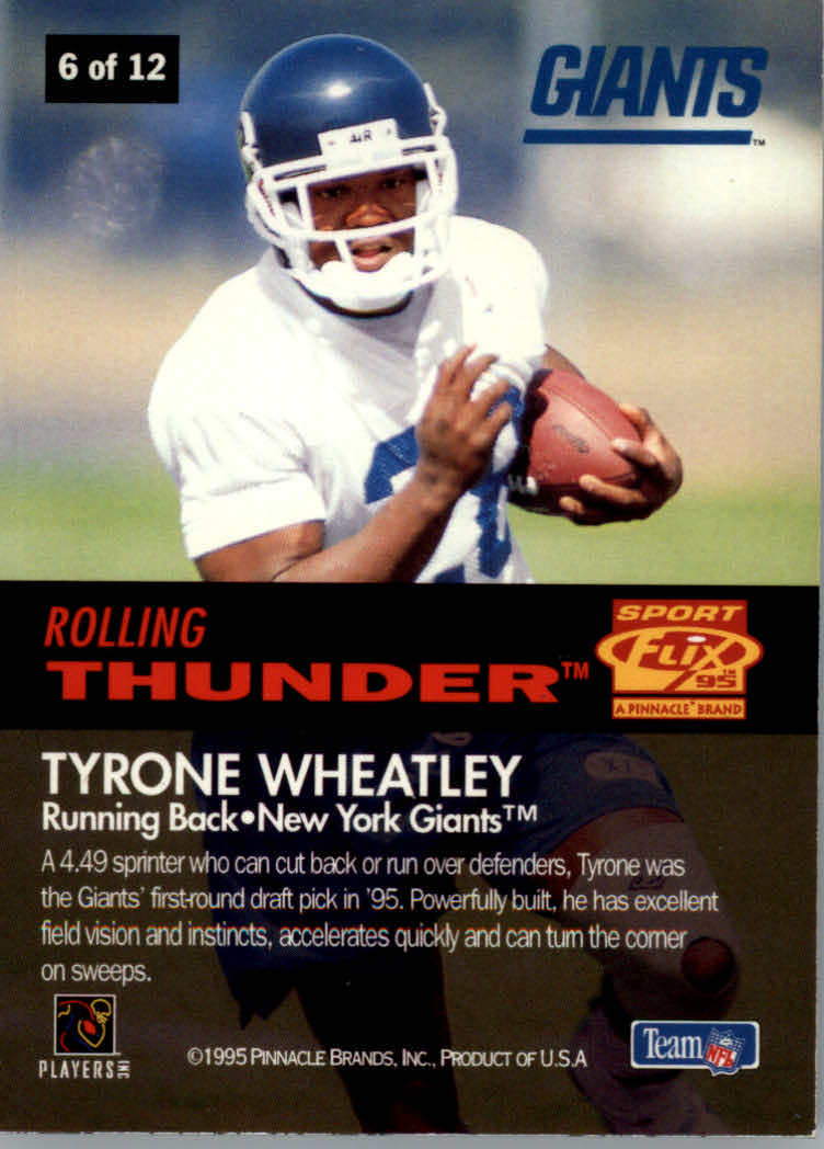 Inserti Sportflix (Pinnacle) Calcio Rolling Thunder e Rookie Lightning 1995 - Foto 3 di 9