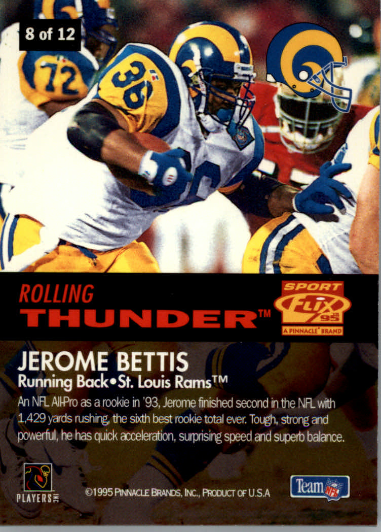 Inserti Sportflix (Pinnacle) Calcio Rolling Thunder e Rookie Lightning 1995 - Foto 5 di 9