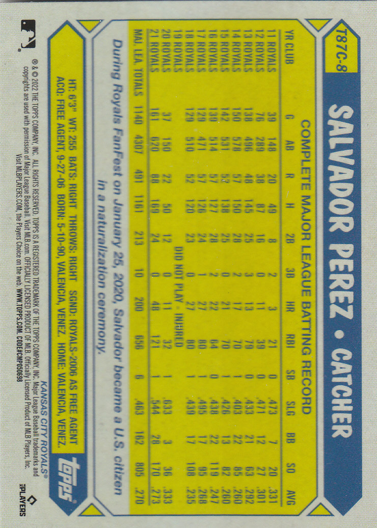 Tarjetas insertadas 2022 Topps Baseball "'87 Topps Silver Pack Chrome" - Imagen 7 de 45