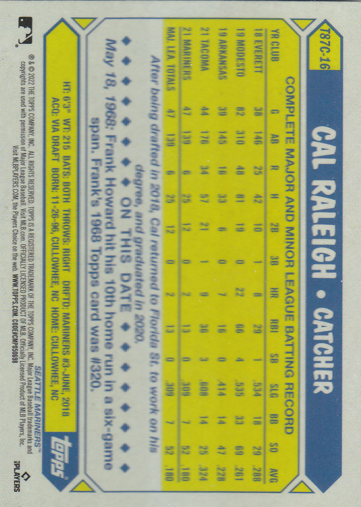 Tarjetas insertadas 2022 Topps Baseball "'87 Topps Silver Pack Chrome" - Imagen 13 de 45
