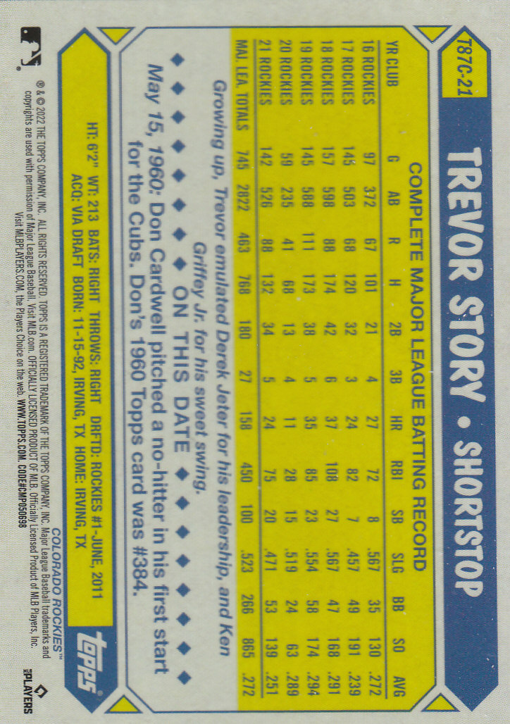 Tarjetas insertadas 2022 Topps Baseball "'87 Topps Silver Pack Chrome" - Imagen 15 de 45