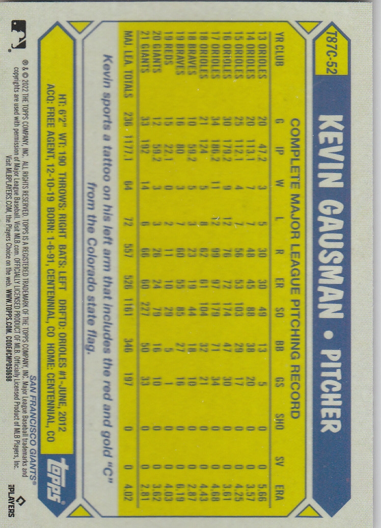 Tarjetas insertadas 2022 Topps Baseball "'87 Topps Silver Pack Chrome" - Imagen 25 de 45