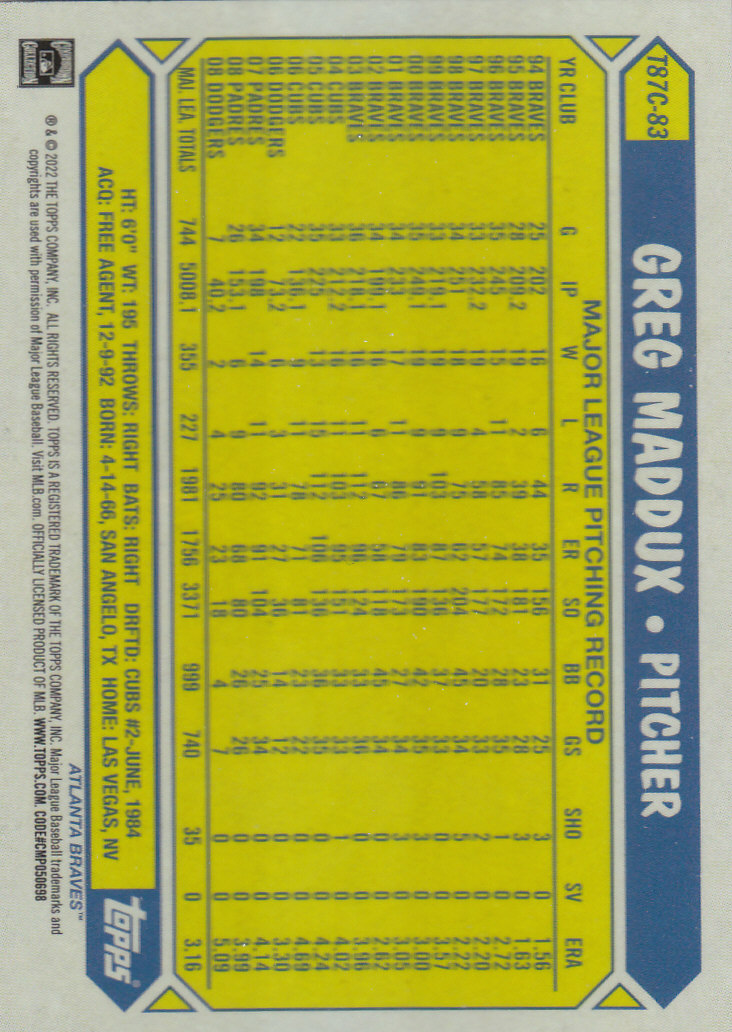 Tarjetas insertadas 2022 Topps Baseball "'87 Topps Silver Pack Chrome" - Imagen 33 de 45