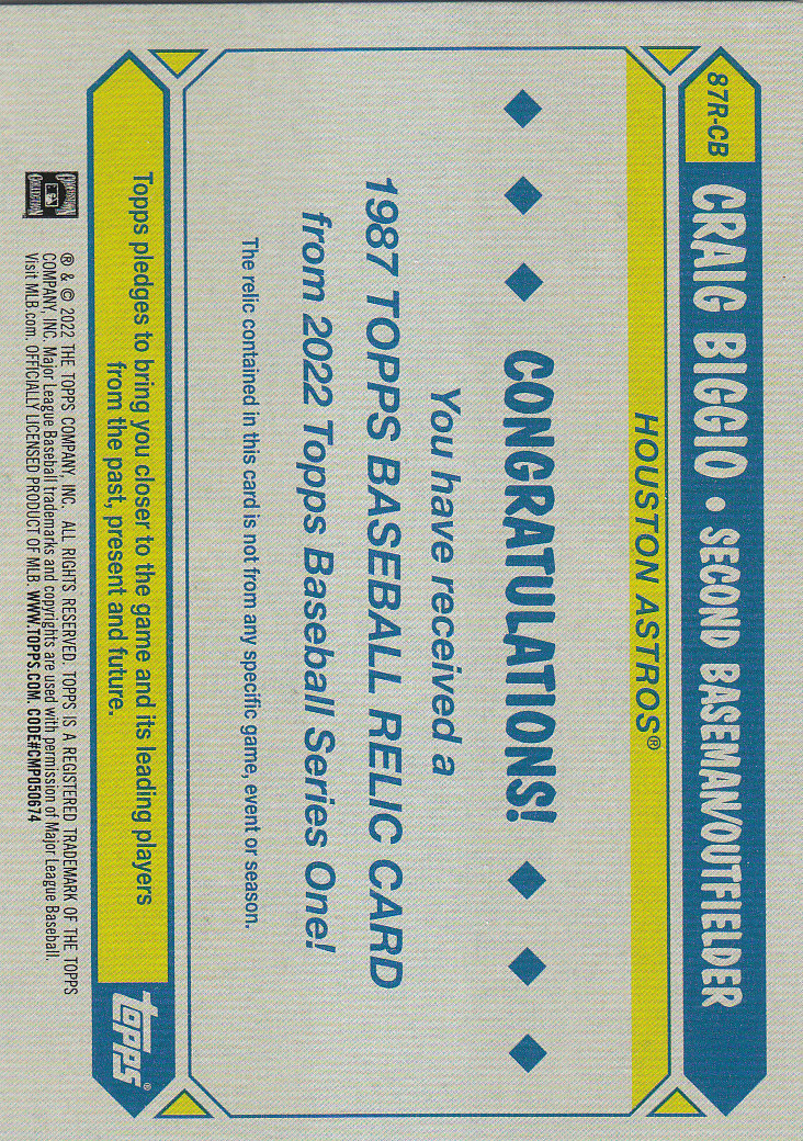 2022 Topps Baseball "Relics" Insert Cards - Picture 3 of 7