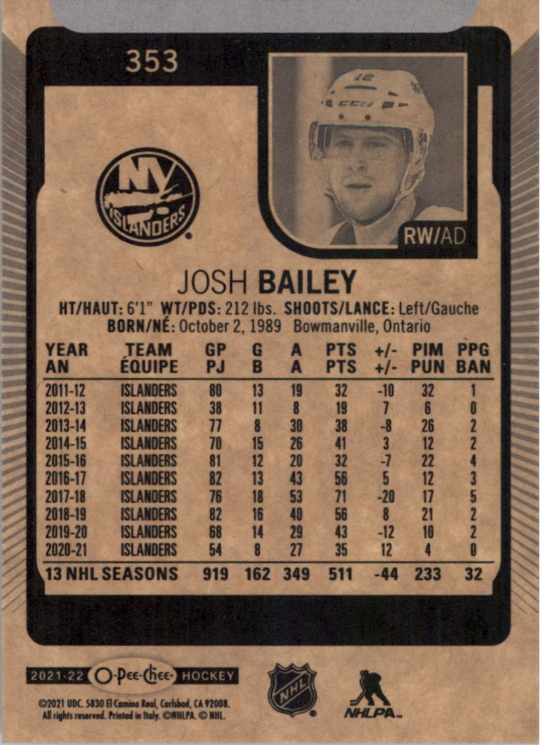 2021-22 O-Pee-Chee Hockey Card Pick 251-500 - Picture 201 of 495