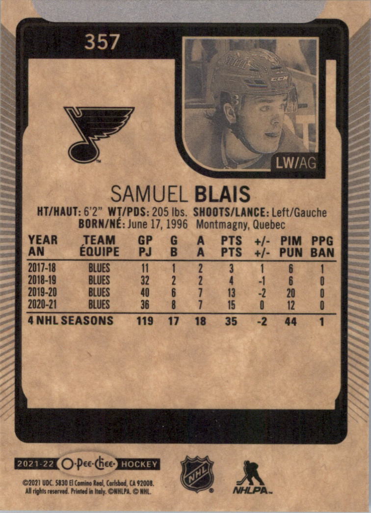 2021-22 O-Pee-Chee Hockey Card Pick 251-500 - Picture 209 of 495