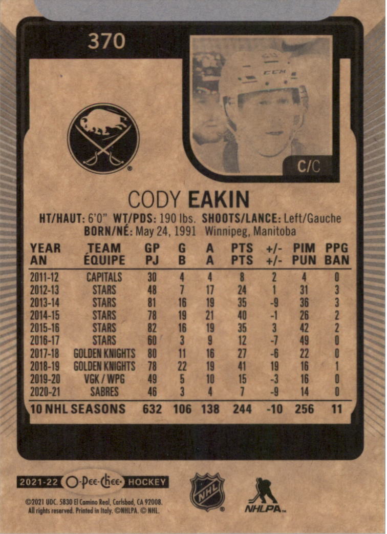 2021-22 O-Pee-Chee Hockey Card Pick 251-500 - Picture 235 of 495