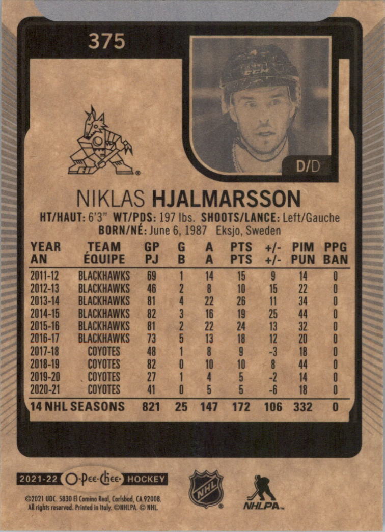 2021-22 O-Pee-Chee Hockey Card Pick 251-500 - Picture 245 of 495