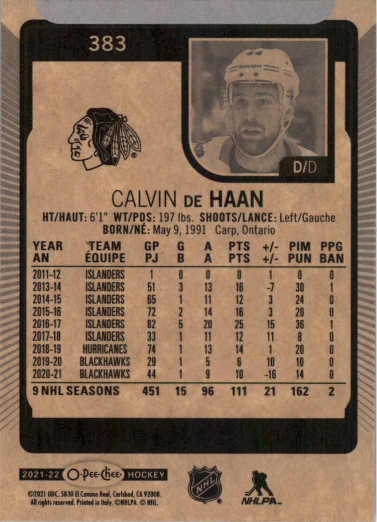 2021-22 O-Pee-Chee Hockey Card Pick 251-500 - Picture 261 of 495
