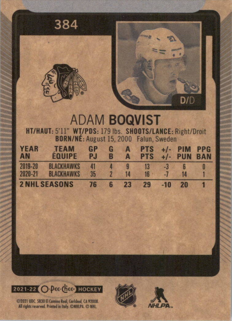 2021-22 O-Pee-Chee Hockey Card Pick 251-500 - Picture 263 of 495