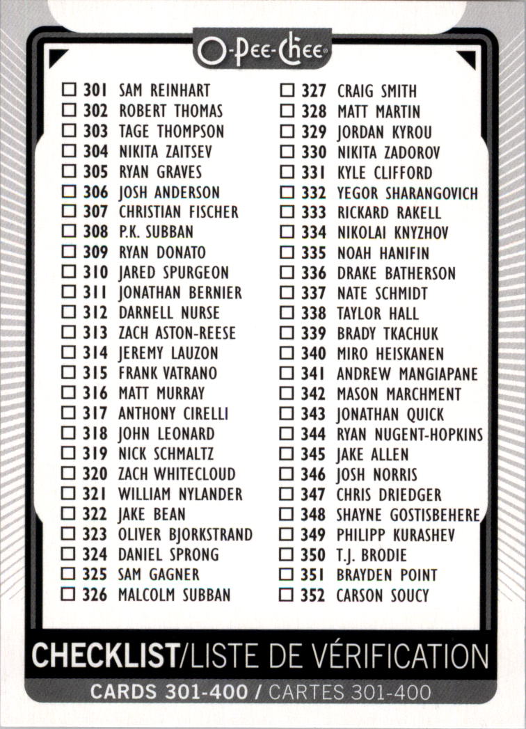 2021-22 O-Pee-Chee Hockey Card Pick 251-500 - Picture 294 of 495