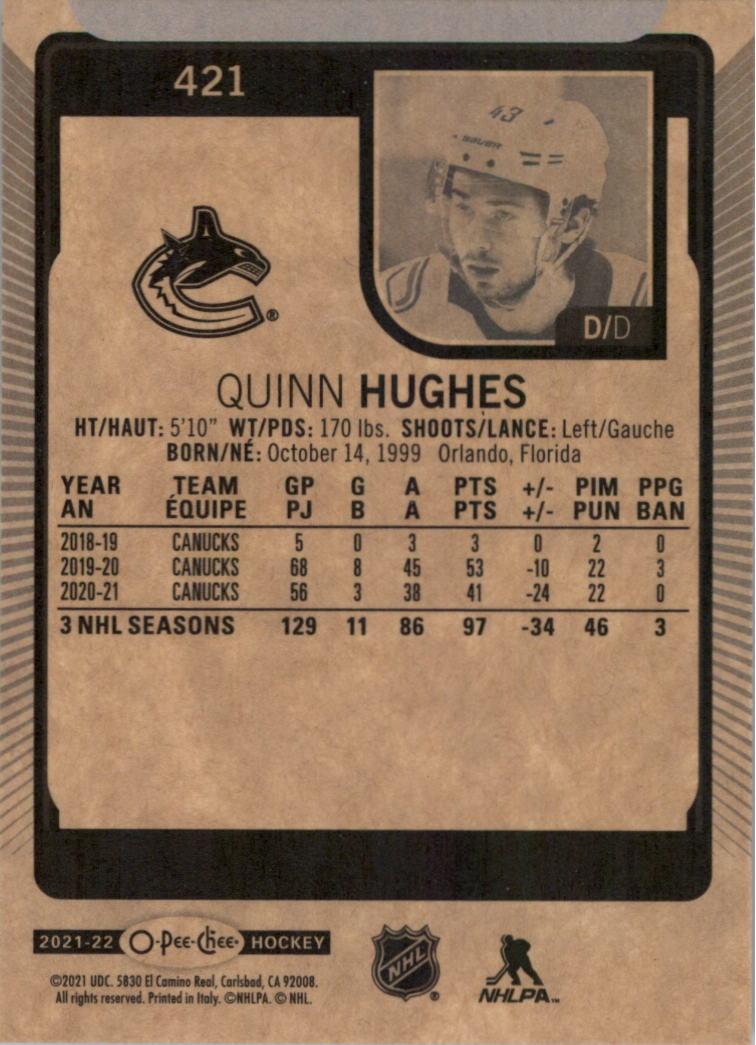 2021-22 O-Pee-Chee Hockey Card Pick 251-500 - Picture 337 of 495