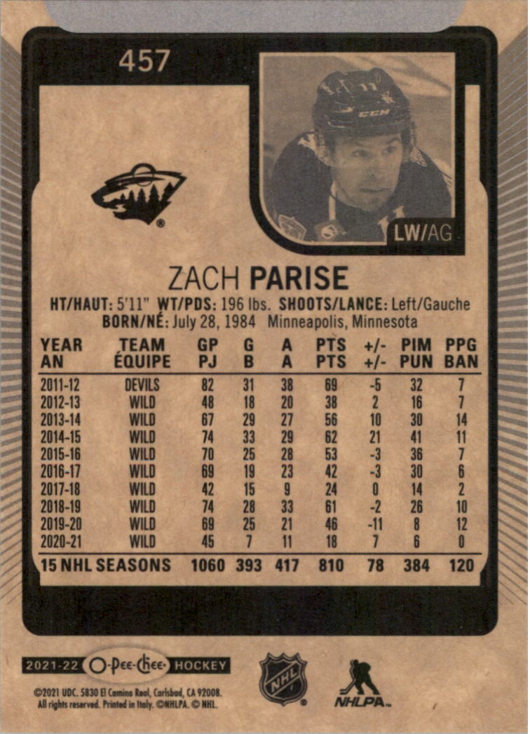 2021-22 O-Pee-Chee Hockey Card Pick 251-500 - Picture 409 of 495