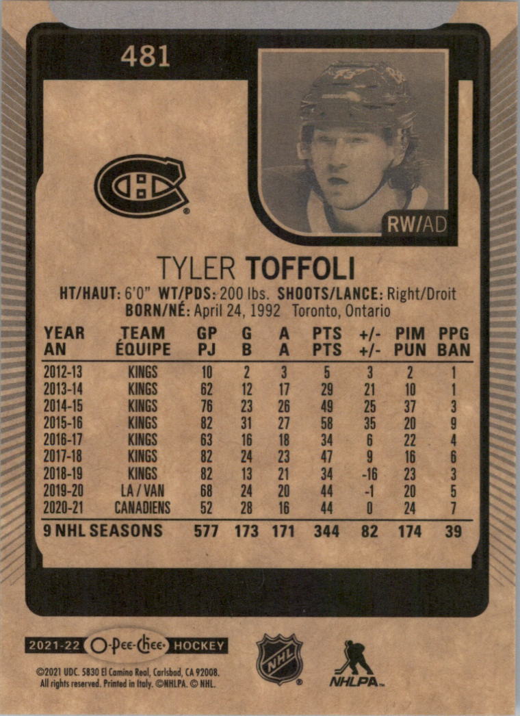 2021-22 O-Pee-Chee Hockey Card Pick 251-500 - Picture 457 of 495