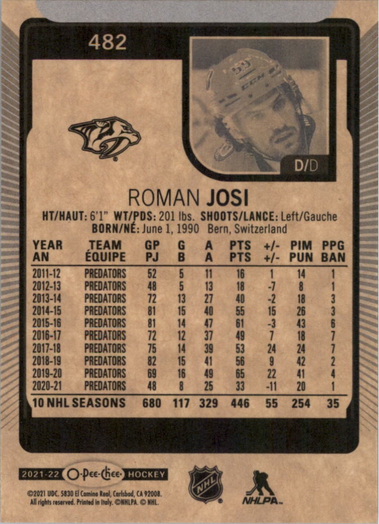 2021-22 O-Pee-Chee Hockey Card Pick 251-500 - Picture 459 of 495