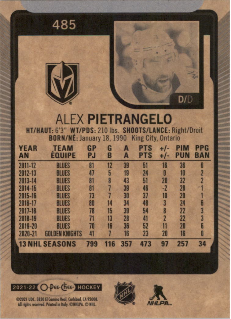 2021-22 O-Pee-Chee Hockey Card Pick 251-500 - Picture 465 of 495