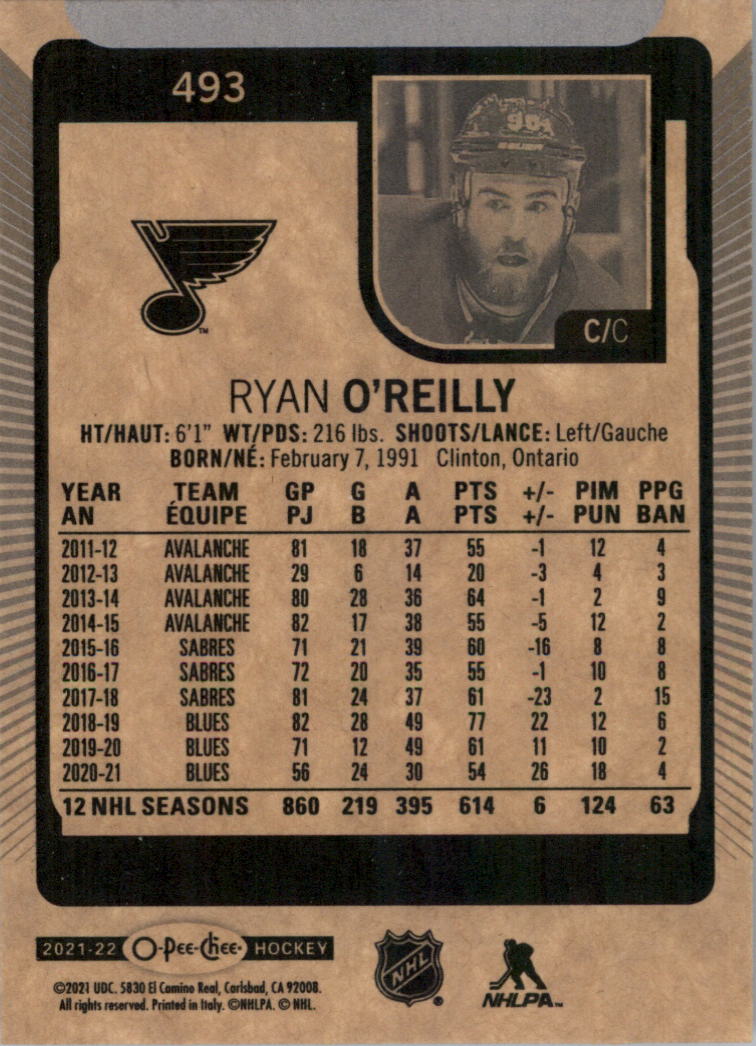 2021-22 O-Pee-Chee Hockey Card Pick 251-500 - Picture 481 of 495